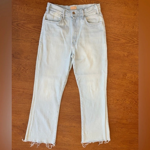 Mother Jeans The Hustler Ankle Fray in Pina Colada size 30 - Picture 1 of 7